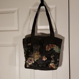 Asian style brocade handbag